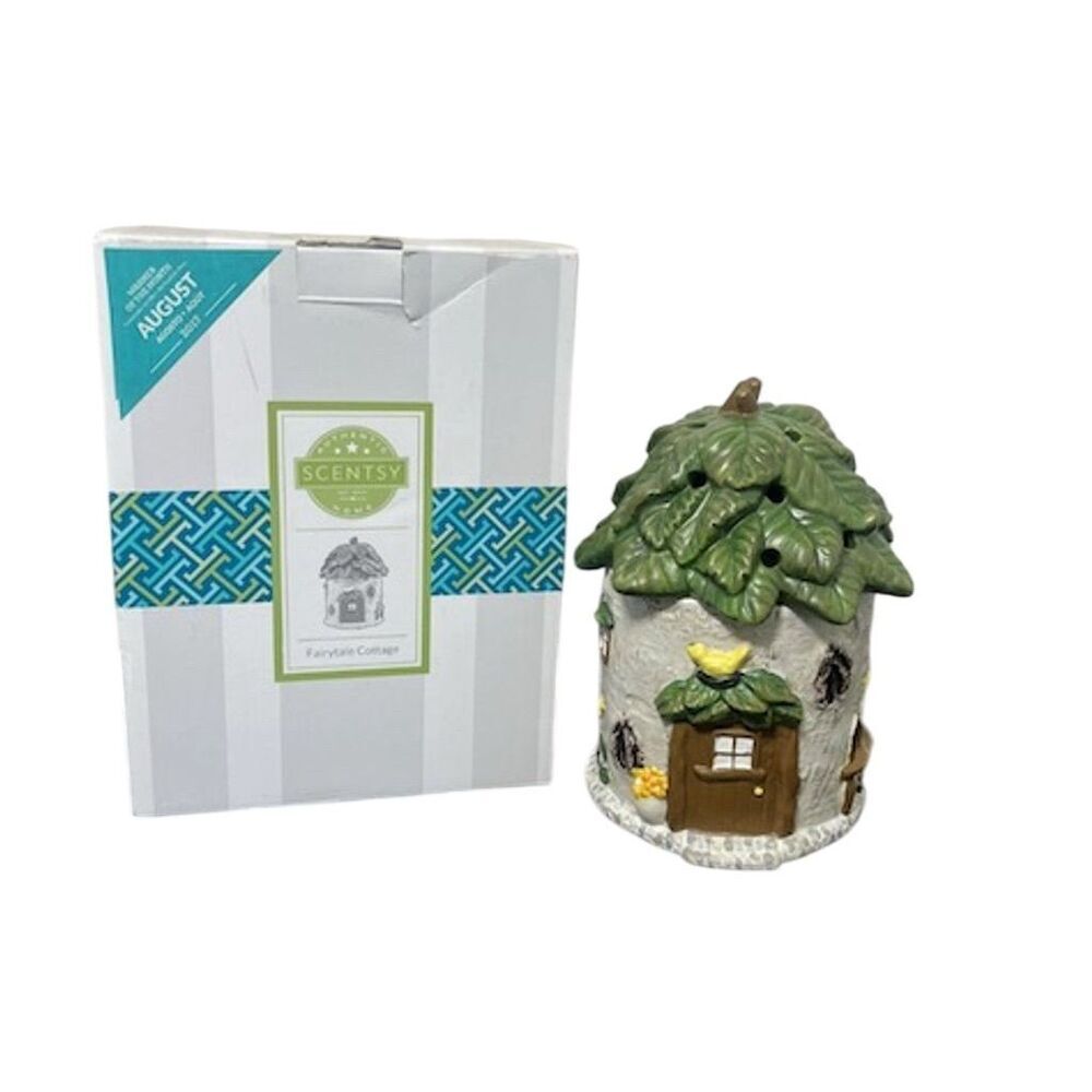 Scentsy Fairy Tale Cottage Wax Warmer Multicolor Floral Theme